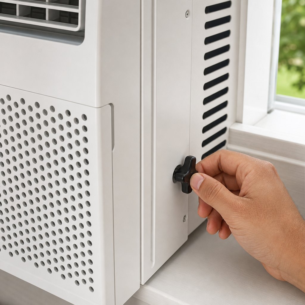 Step 2 — two finger-tight thumb screws