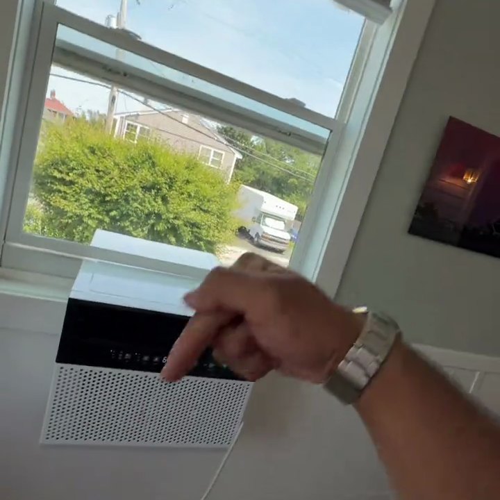 Installed, window intact